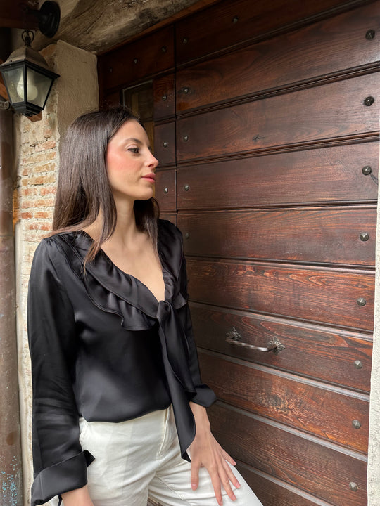 Lulu Black Blouse