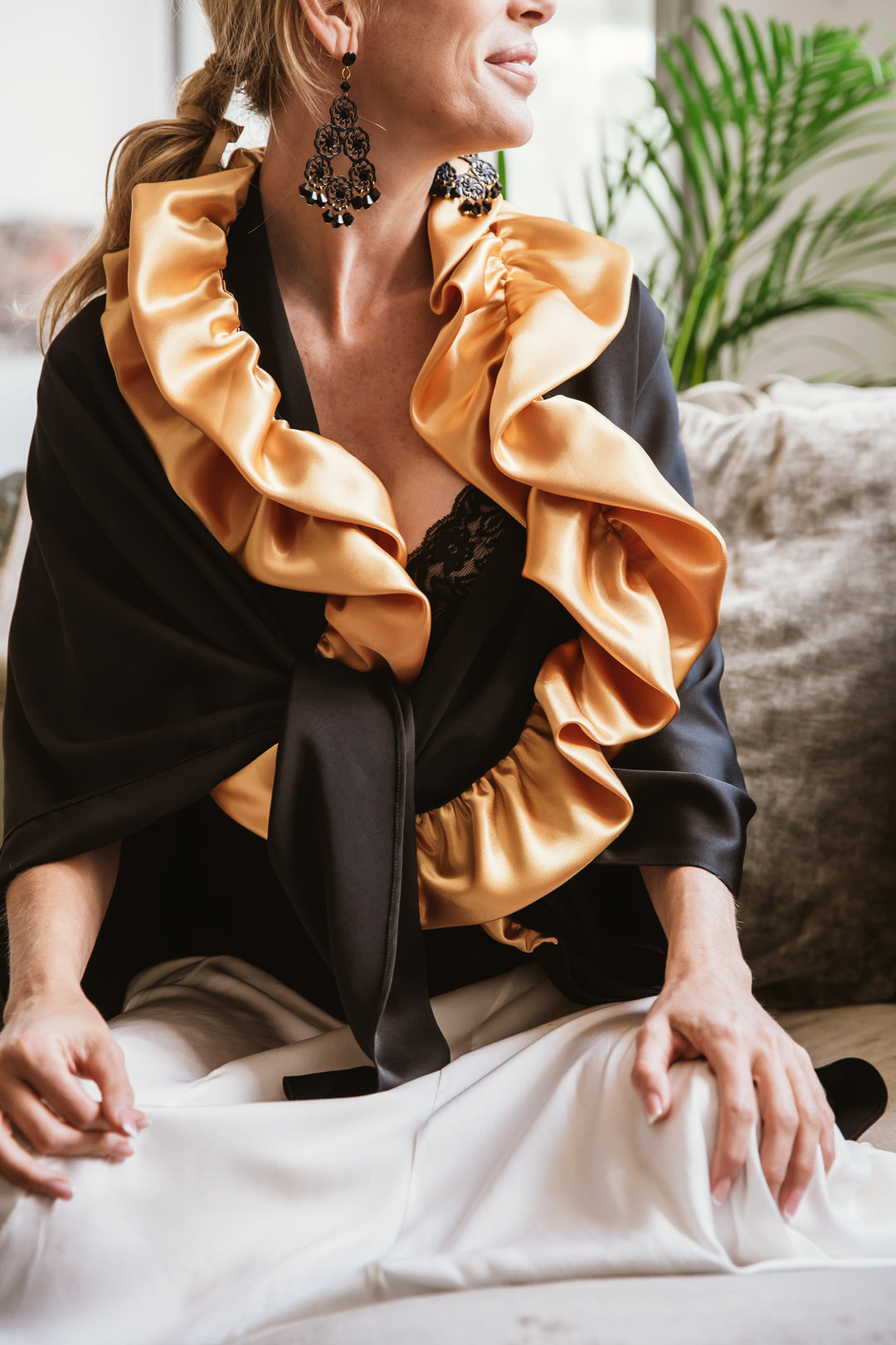  "An exquisite Ynette shawl, showcasing intricate craftsmanship and elegant design. The name suggests a blend of grace and artistry, which likely defines the shawl. Imagining its details, one envisions fine fabrics, delicate patterns, and a versatile accessory that can elevate various looks. The Ynette shawl is likely a symbol of sophistication and versatility, making it a perfect choice for adding a touch of luxury to any outfit."