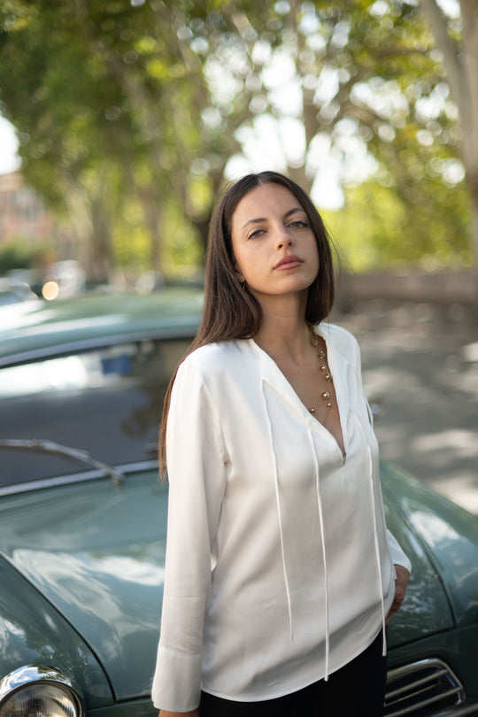 Luisa White Blouse